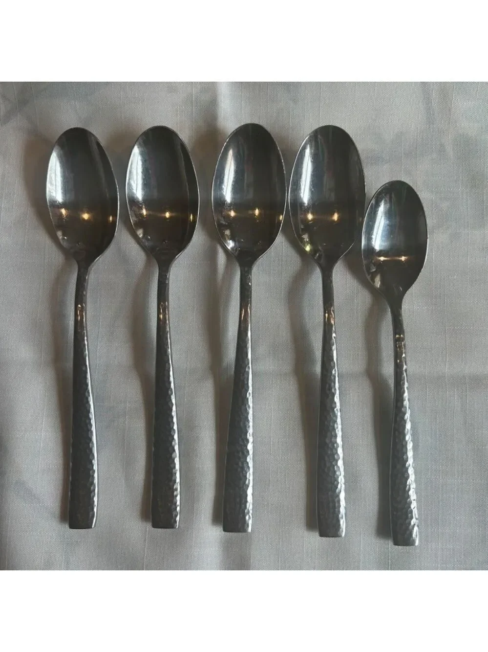 Hampton hammered silverware